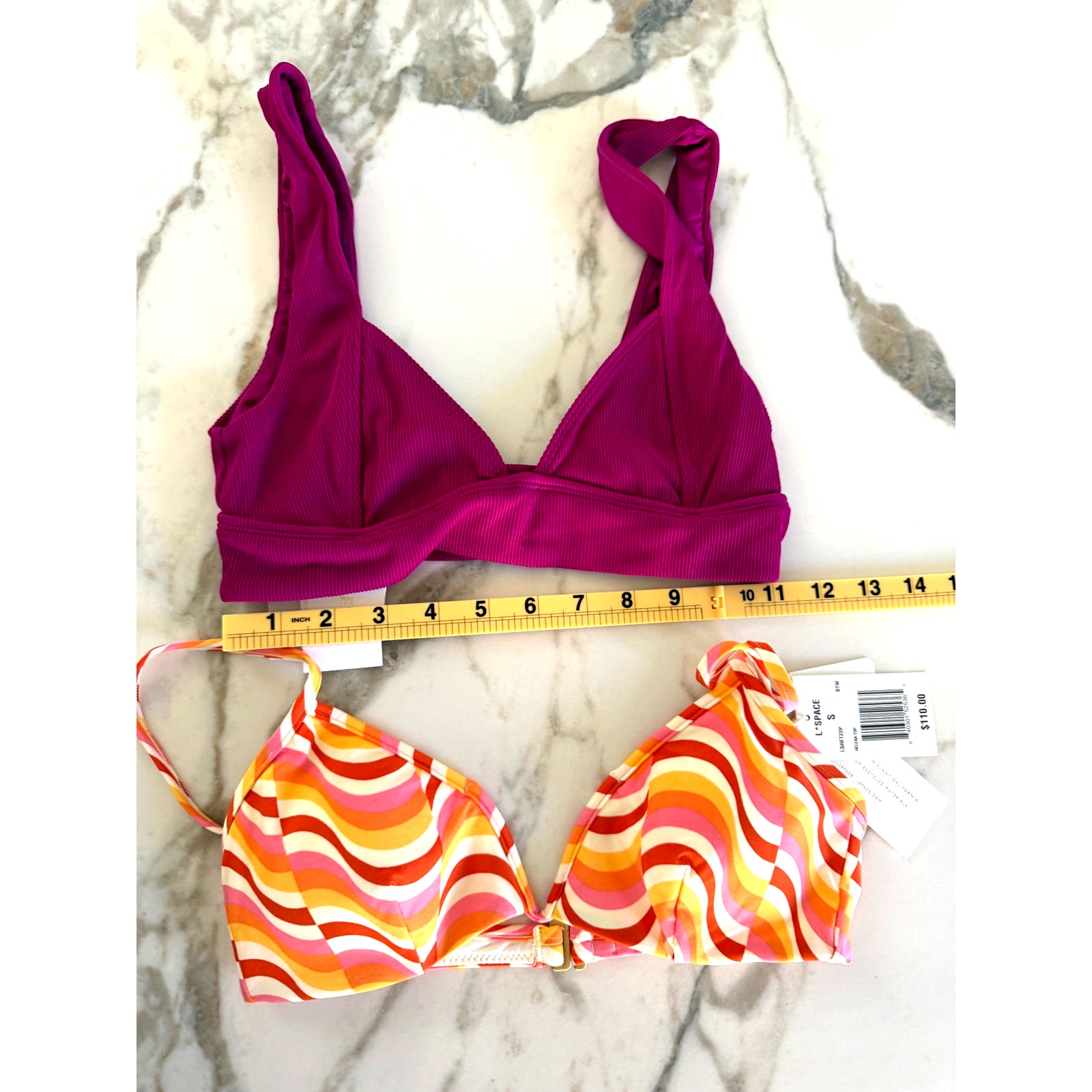 L*Space New Hailey Bikini Top (Free Helena Bikini Top Included), Small
